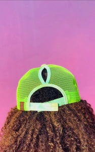 LAV Green Mesh Tie-Dye Hat