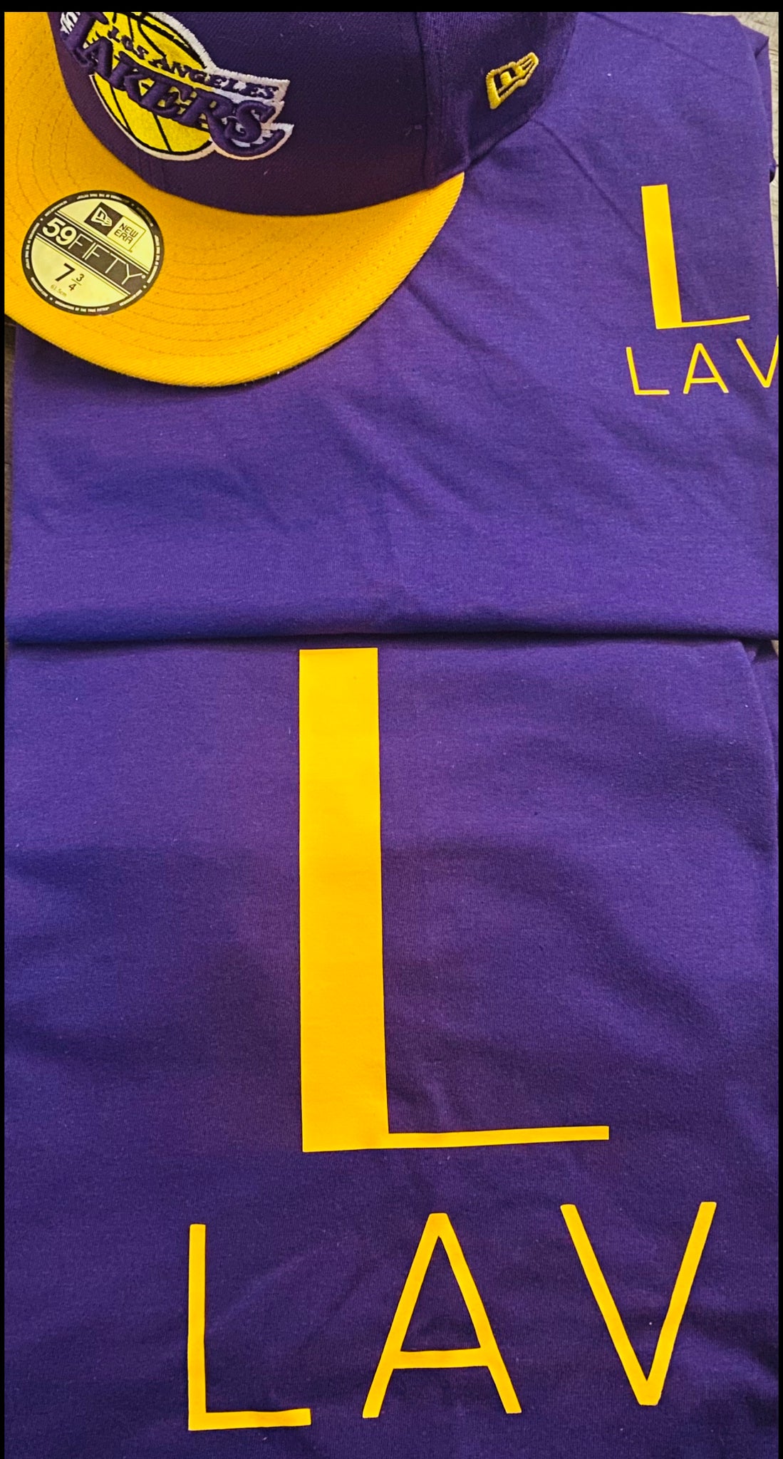 Purple & Gold LAV Logo T-Shirts LA Edition